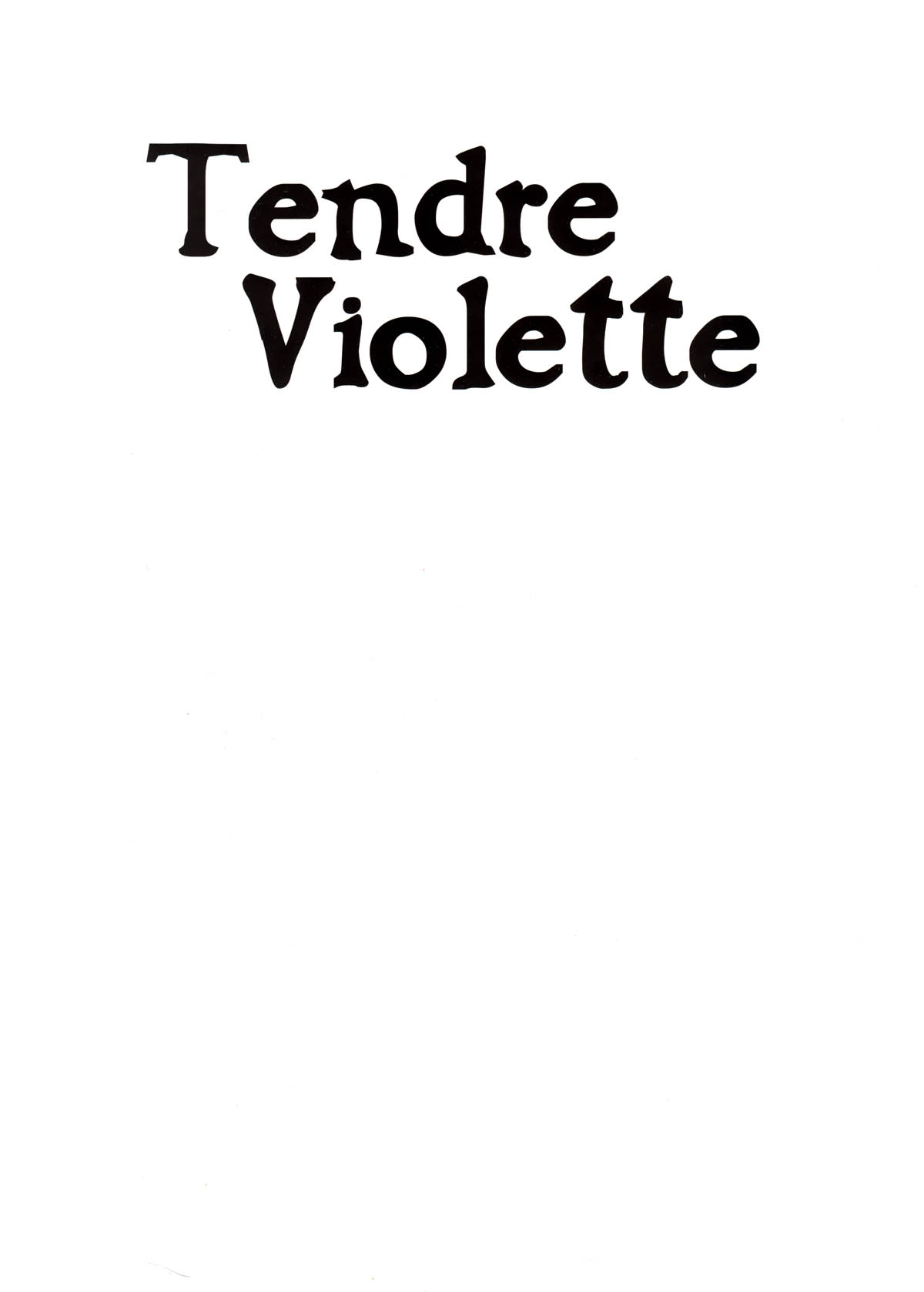 Tendre Violette - T04 - lAlsacien numero d'image 1