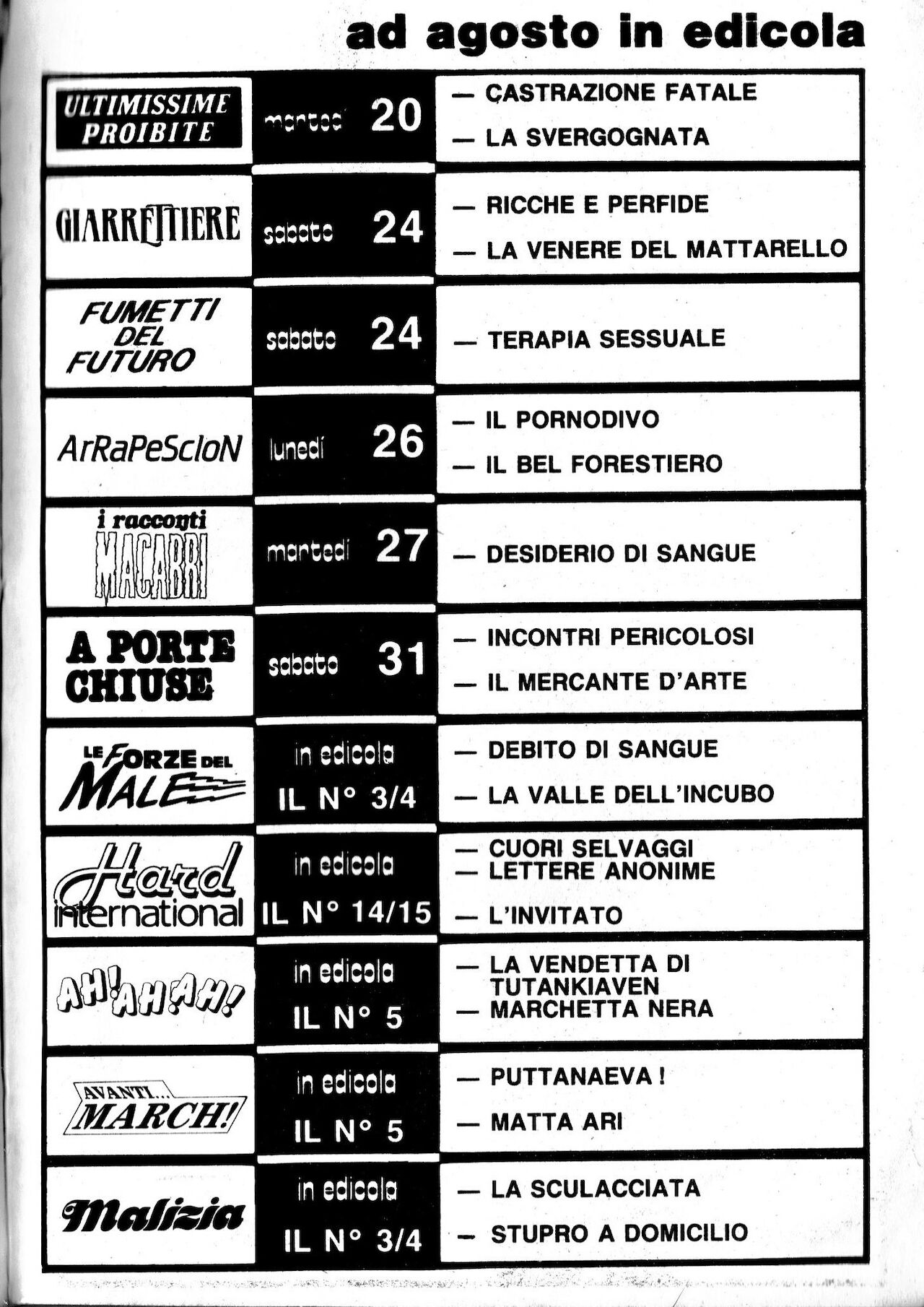 Prostitute Special Proibito 18 - Pour ne pas perdre le marché numero d'image 208