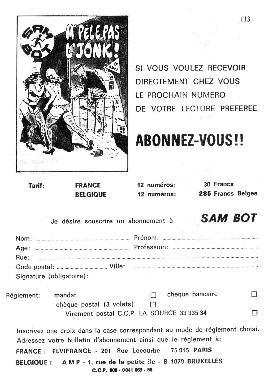 Sam Bot n.58 - Ah! Tais-toi, tu maffoles! numero d'image 112