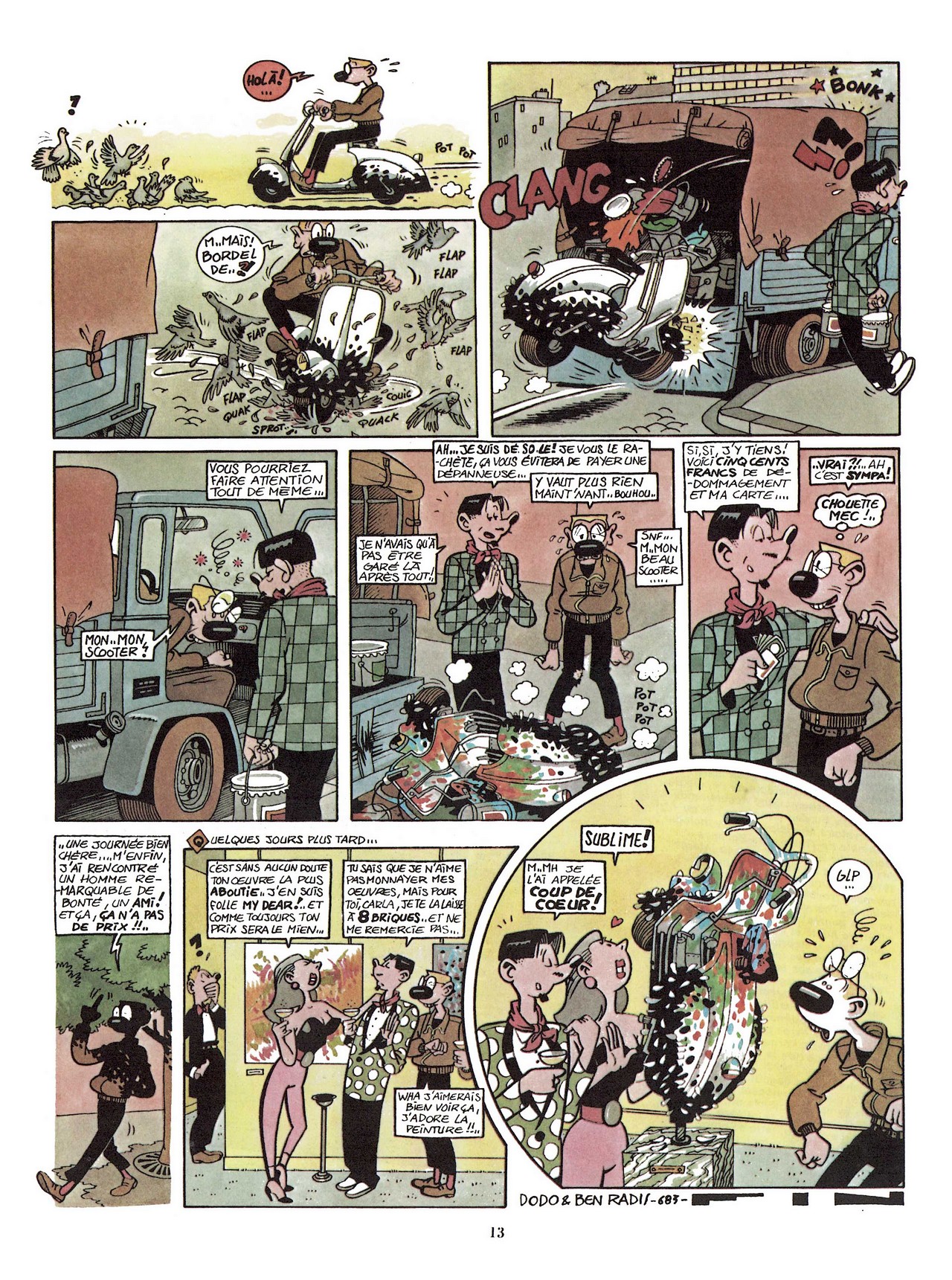 Rigolo ! 03 -  Scandale au Bol dOr, le scooter rose triomphe ! numero d'image 11