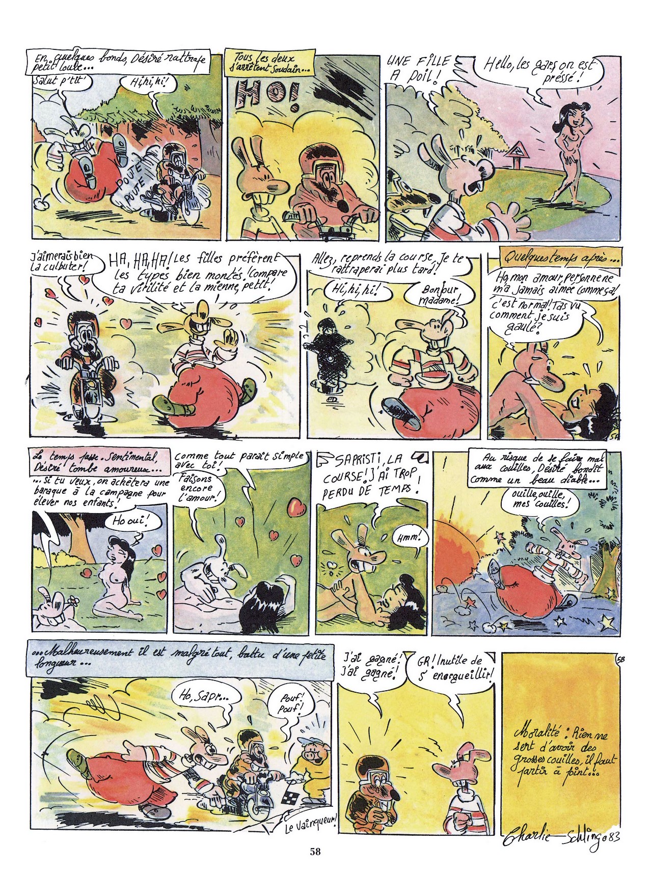 Rigolo ! 03 -  Scandale au Bol dOr, le scooter rose triomphe ! numero d'image 59