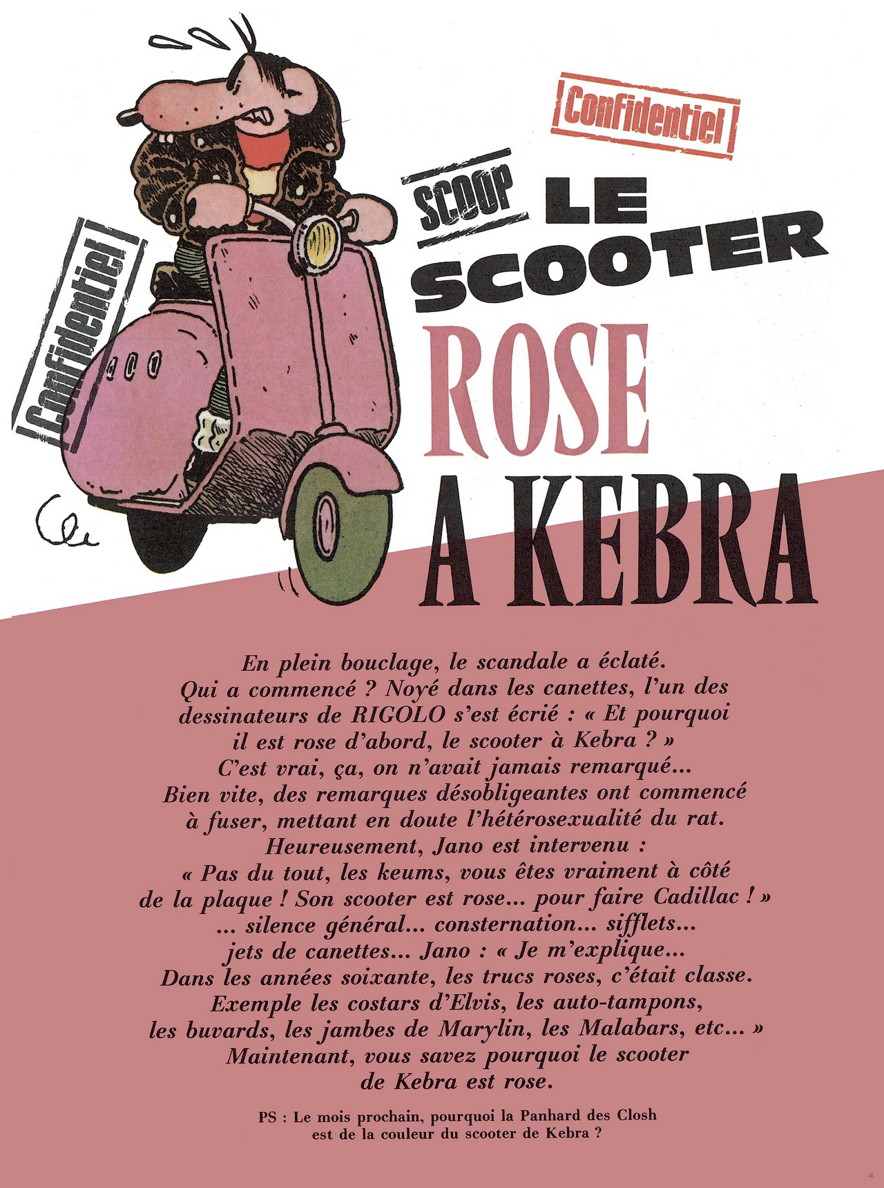Rigolo ! 03 -  Scandale au Bol dOr, le scooter rose triomphe ! numero d'image 61