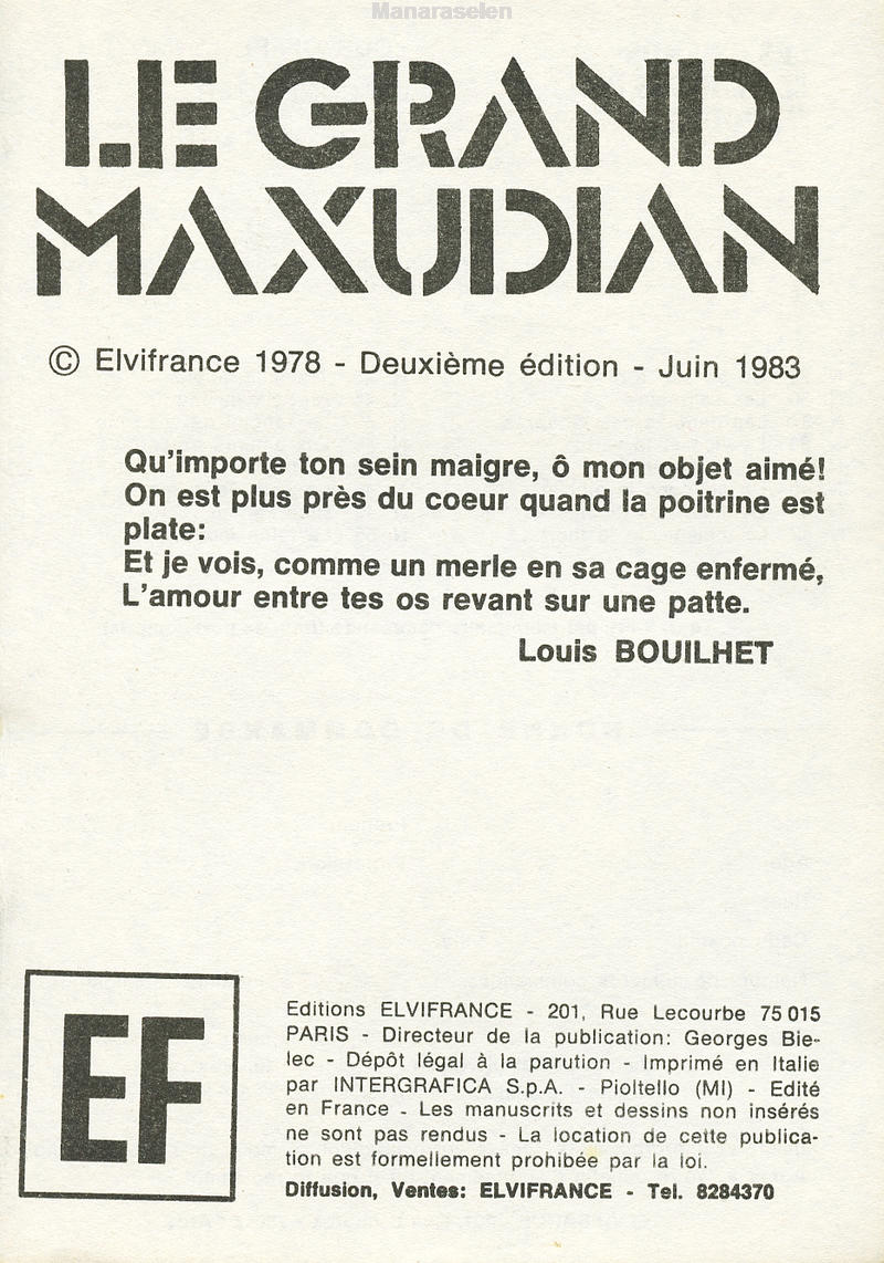 Elvifrance - Série jaune - 044 - Le grand Maxudian numero d'image 2