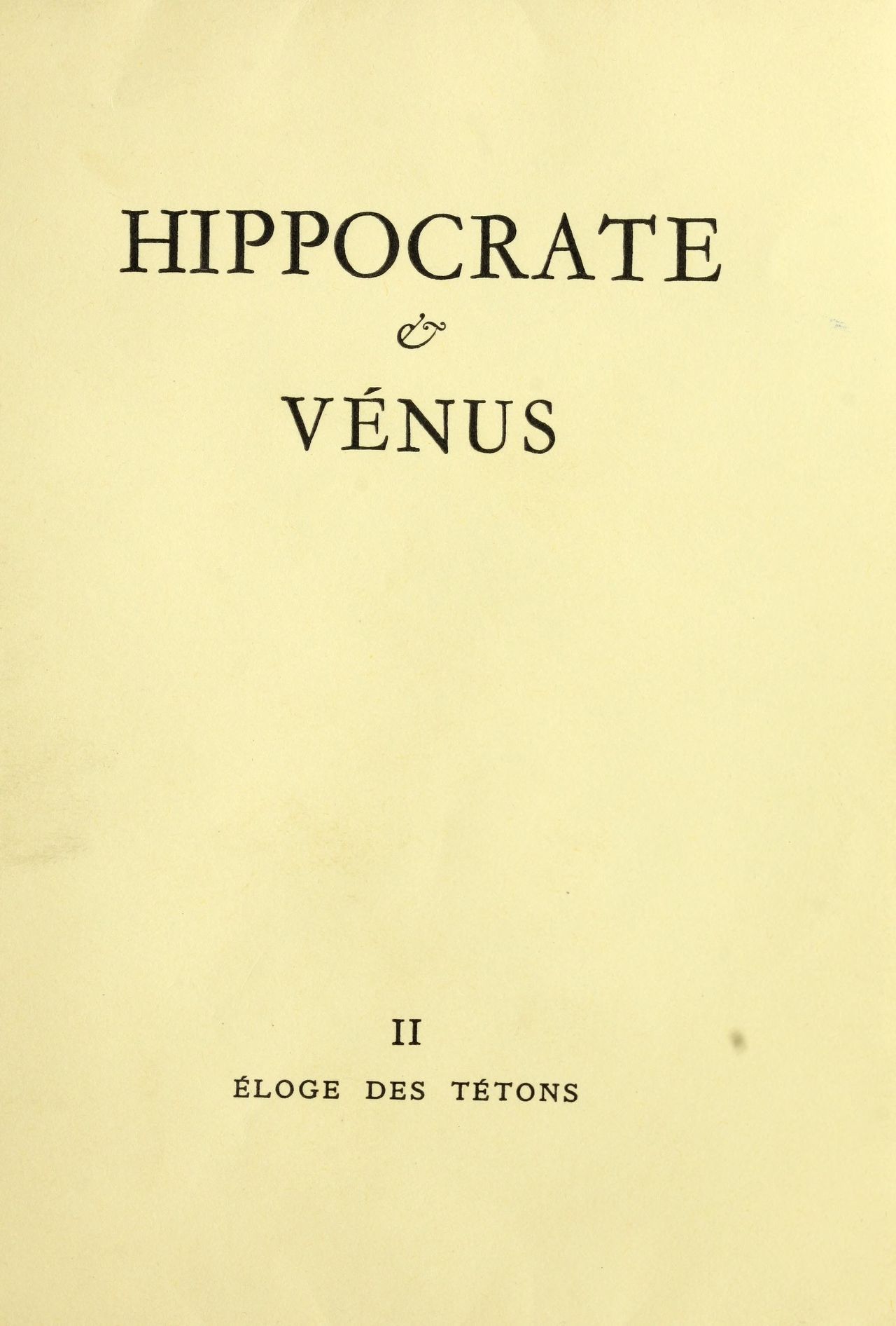 Hippocrate & Vénus numero d'image 101