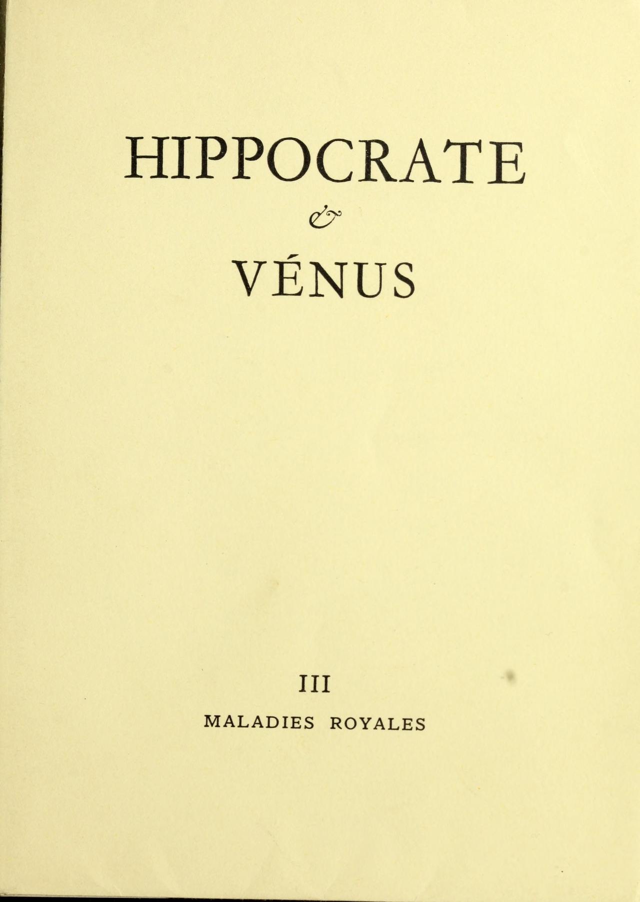 Hippocrate & Vénus numero d'image 195