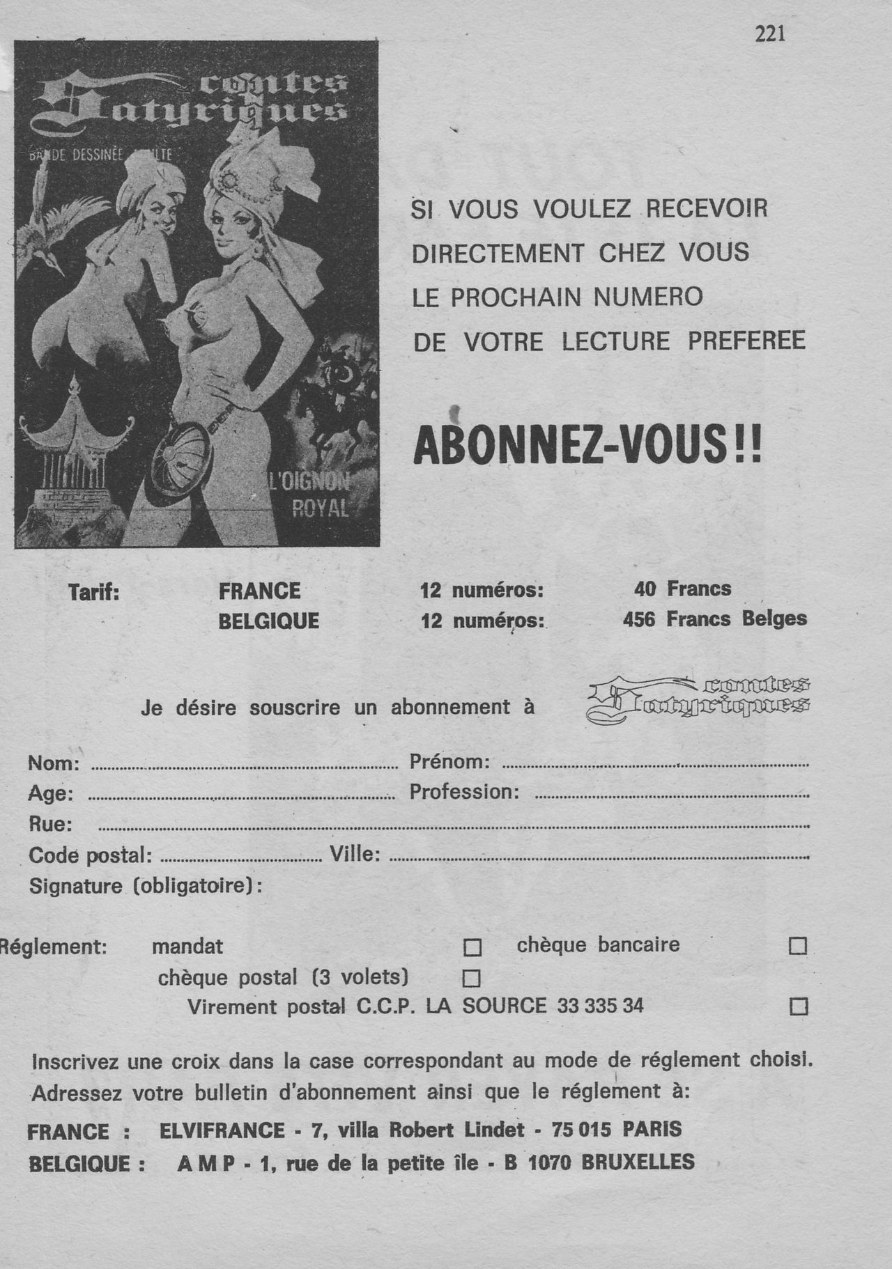 Elvifrance - Contes satyriques - 014 - Gros Jean comme devant numero d'image 220