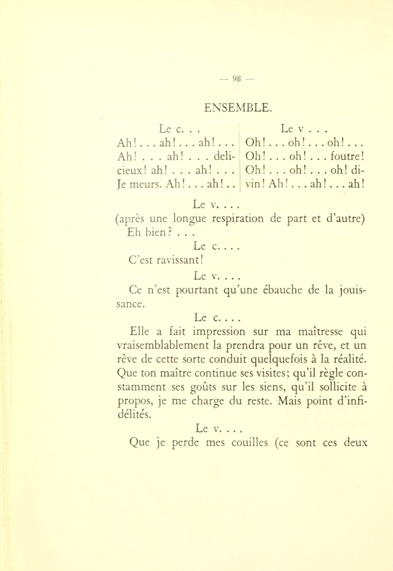 LArétin français : par un membre de lAcadémie des dames ... Sur la copie à Londres, 1782 numero d'image 105