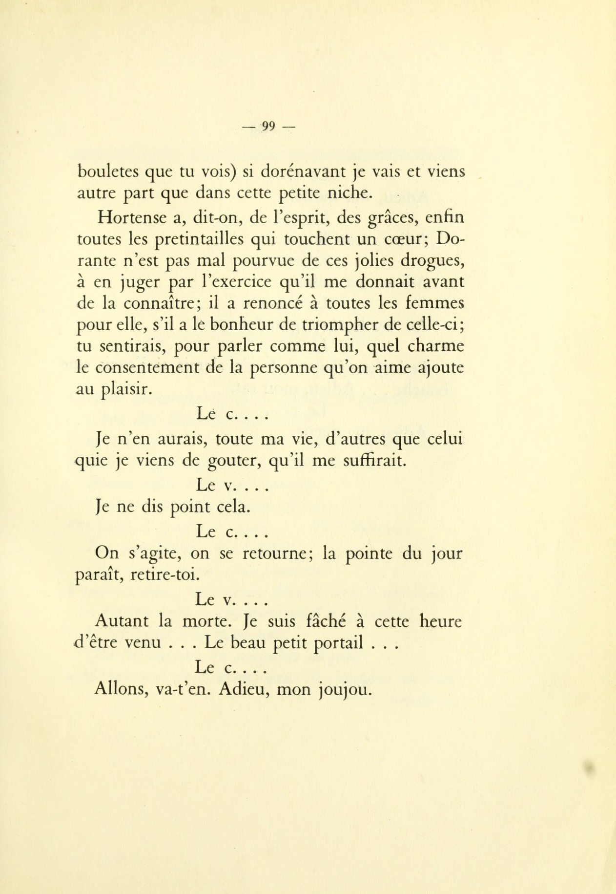 LArétin français : par un membre de lAcadémie des dames ... Sur la copie à Londres, 1782 numero d'image 106