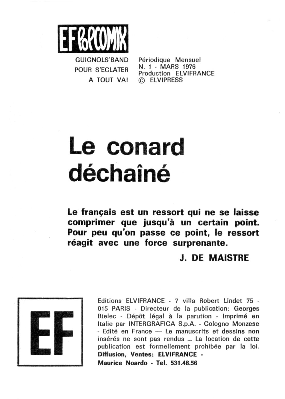 Elvifrance - EF Pop Comix - 001 - Le conard dechaine numero d'image 3