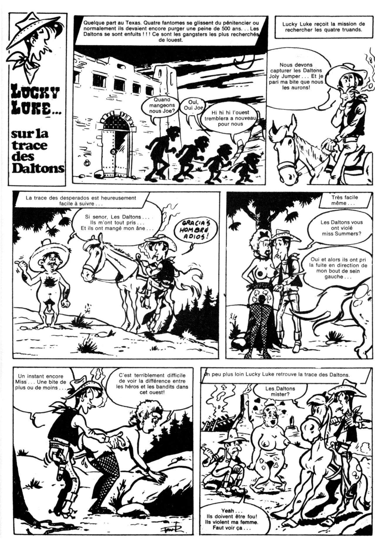 Schuurmans Les aventures sexuelles de Lucky Luke numero d'image 6