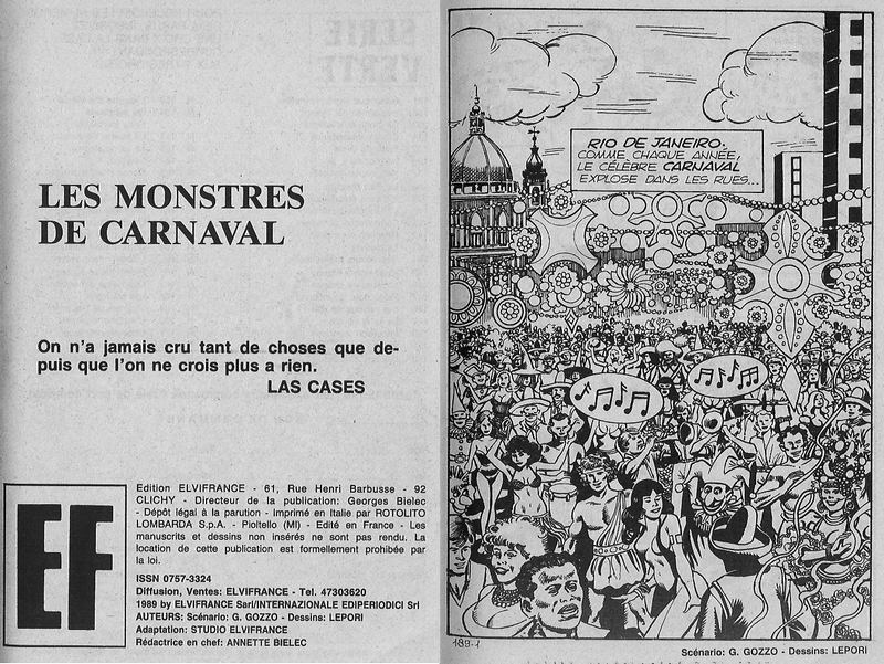 Série Verte n°174 - Les Monstres du Carnaval numero d'image 1