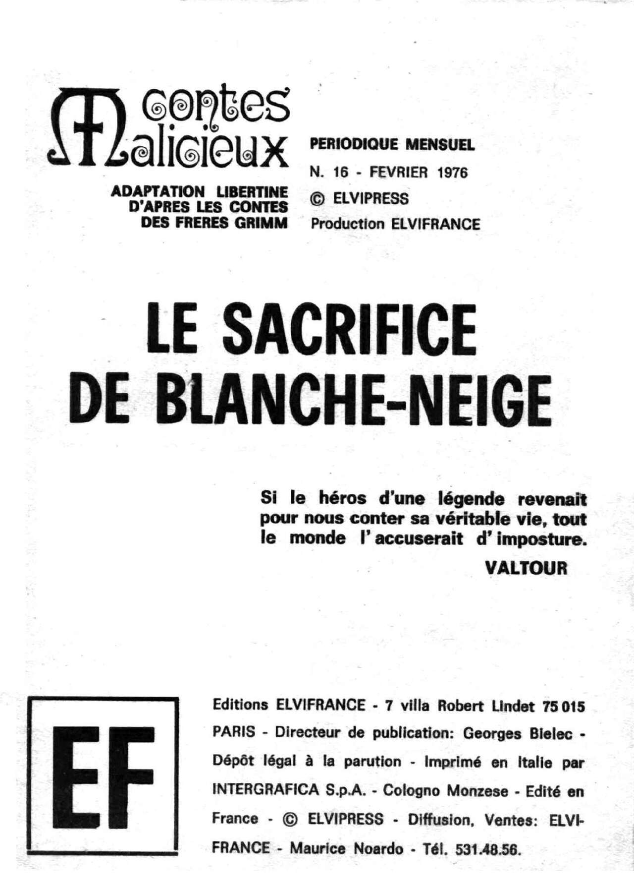 Contes Malicieux - 016 - Le sacrifice de Blanche-neige numero d'image 2