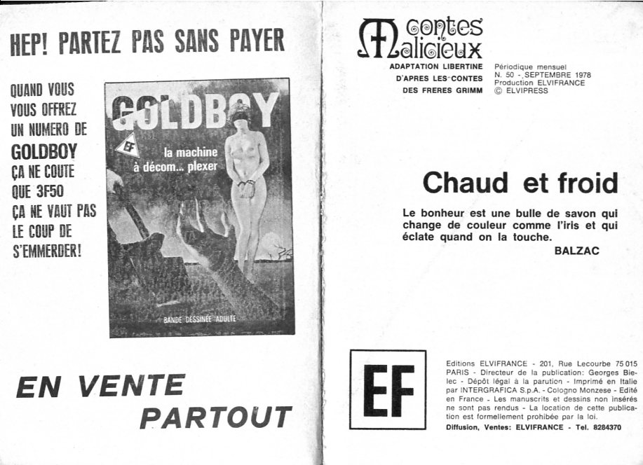 PFA - Contes Malicieux 50 Chaud et froid numero d'image 1