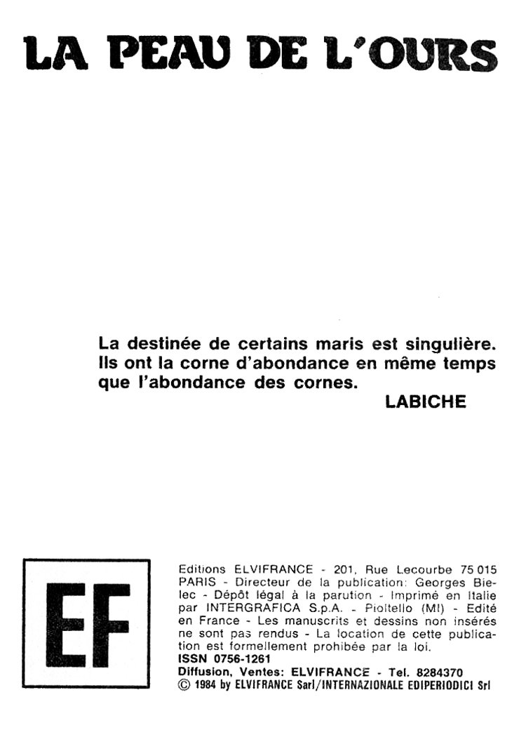 Elvifrance - Les Cornards - 031 - La Peau de lOurs numero d'image 2