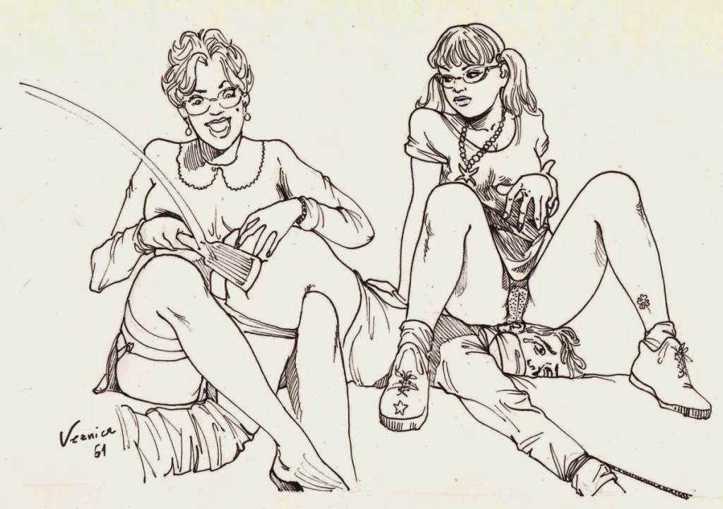 EROTIC FACE SITTING DRAWING 2 numero d'image 29
