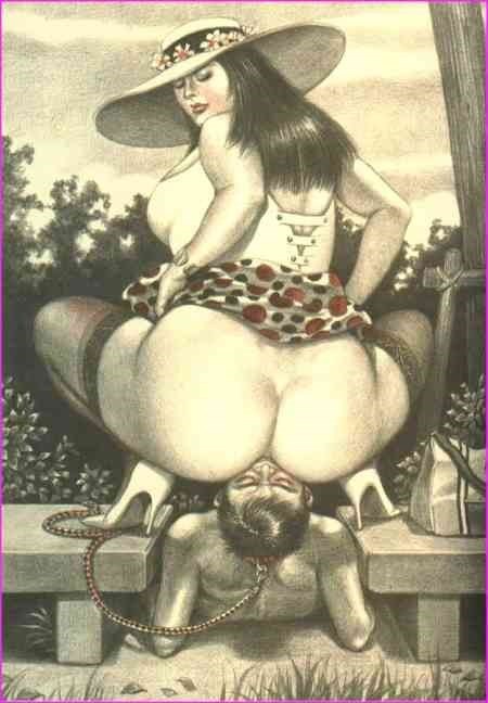 EROTIC FACE SITTING DRAWING 2 numero d'image 36