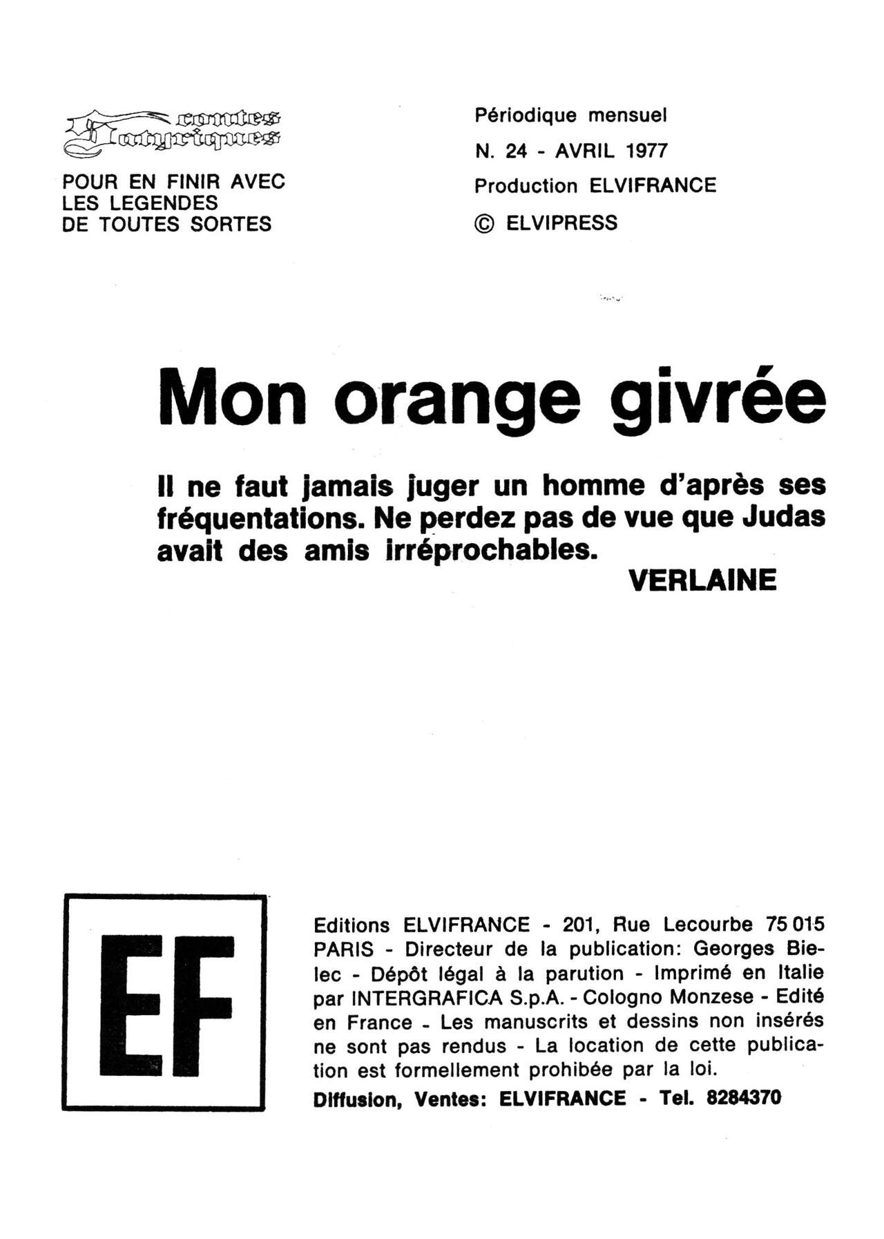 Contes Satyriques 024 - Mon orange givrée numero d'image 2
