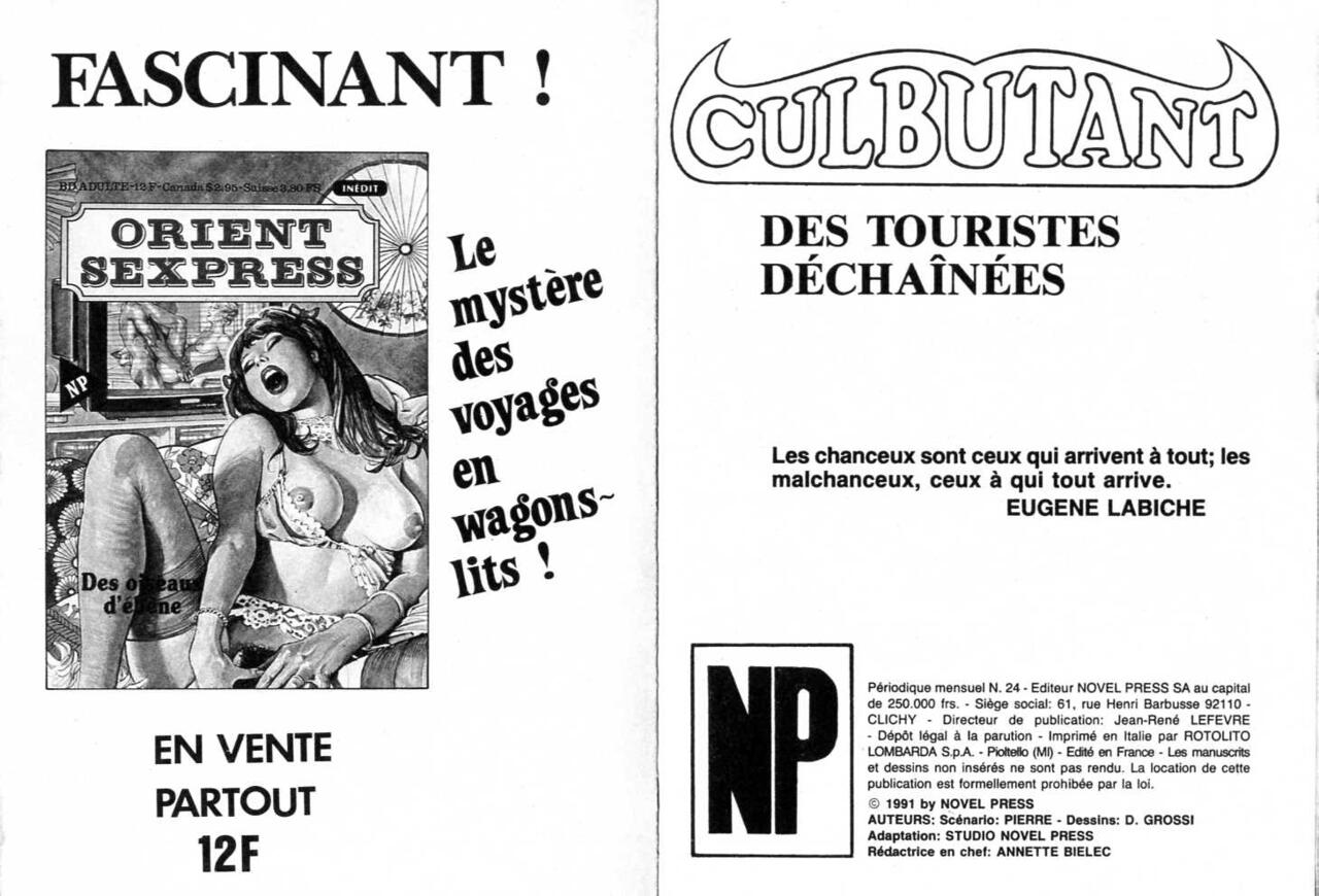 PFA - Novel press Culbutant 24 Des touristes déchainées - b  Erreur sur la marchandise numero d'image 1